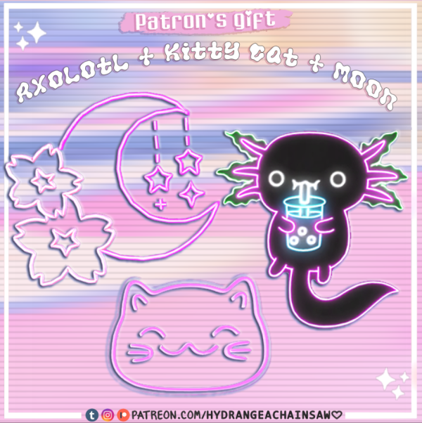 Alpha Patron's gift 12 neons by hydrangeachainsaw - The Sims 4 Custom Content