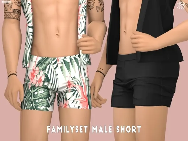 Summer Family set Male Short - BRsims