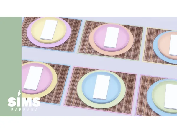 Maxis Match SIMS 4 Cute Pastel Colorful Deco Gold Pastel Colorful Counters and Cabinet by BarbaraSims - The Sims 4 Custom Content