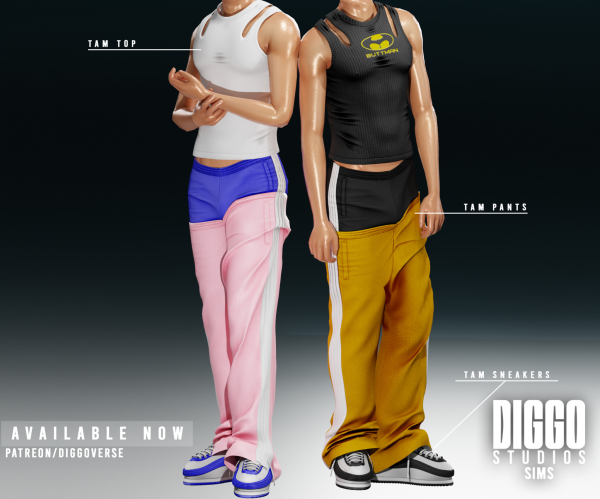 Alpha TAM SET by diggoverse - The Sims 4 Custom Content