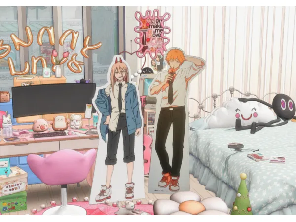 Mix Anime cutout - The Sims 4 Custom Content