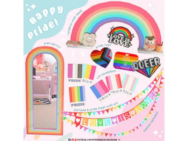 Maxis Match HappyPride - The Sims 4 Custom Content