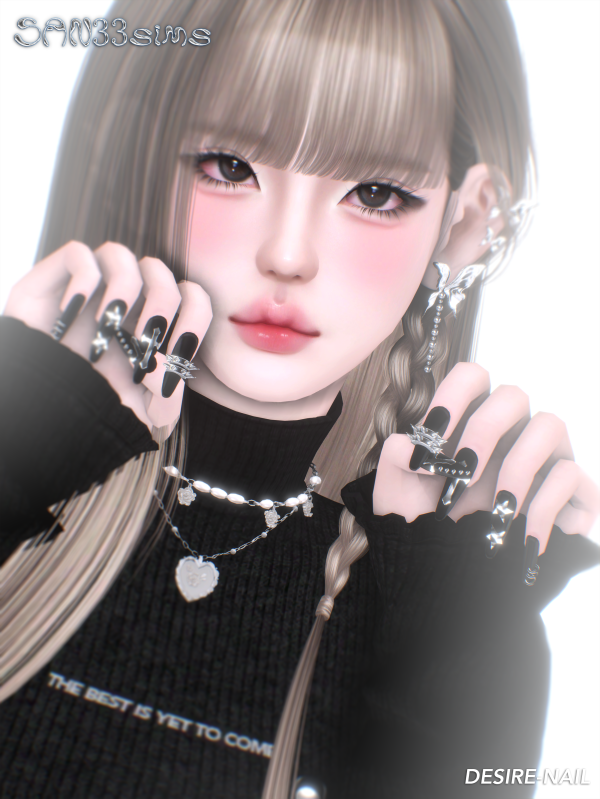 Alpha 3sire Nail by simsfinds - The Sims 4 Custom Content
