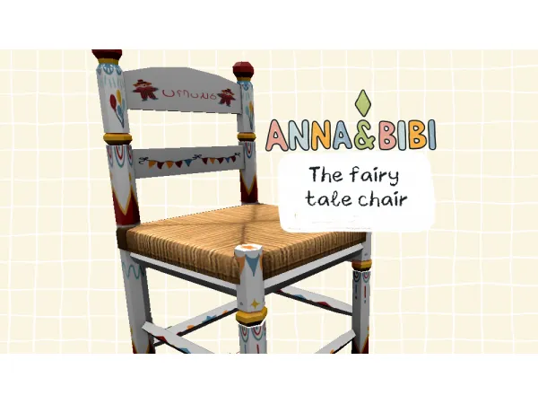Mix The fairy tale chair Functional [AnnaBibi] - The Sims 4 Custom Content