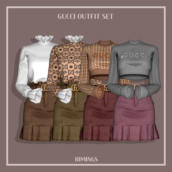 Alpha Casual Outfit Set by simsfinds - The Sims 4 Custom Content