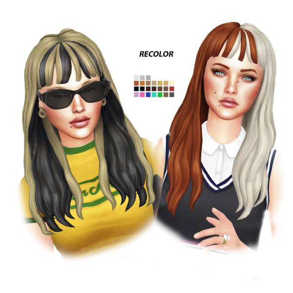 Maxis Match Mar Hairstyle by simsfinds - The Sims 4 Custom Content