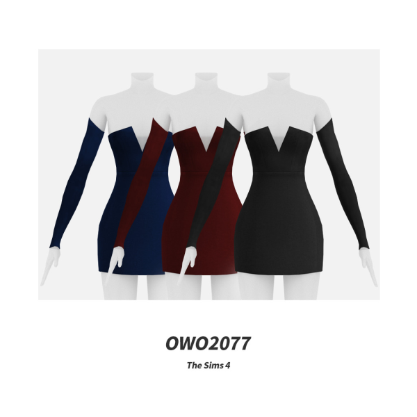 Maxis Match OWO2077 Luxury Party Short Dress by simsfinds - The Sims 4 Custom Content