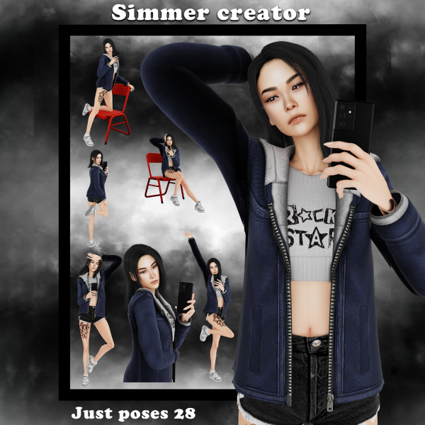 Mix Just poses 28 by simmer_creator - The Sims 4 Custom Content