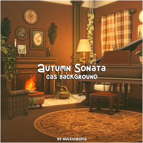 Maxis Match CAS Background Autumn Sonata by simsfinds - The Sims 4 Custom Content