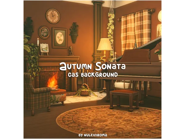 Maxis Match CAS Background Autumn Sonata by nulevhroma - The Sims 4 Custom Content