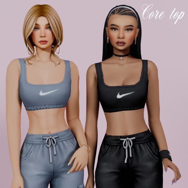 Maxis Match Fit and Fierce Top by simsfinds - The Sims 4 Custom Content