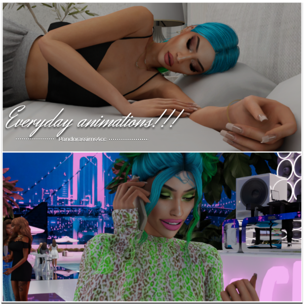 Maxis Match Everyday animations by pandorassims4cc - The Sims 4 Custom Content