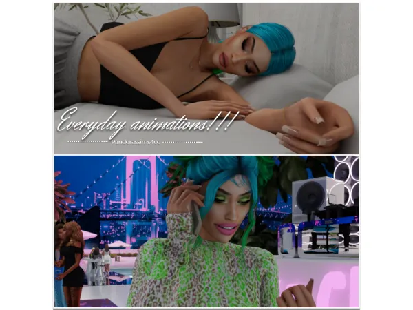 Maxis Match Everyday animations - The Sims 4 Custom Content