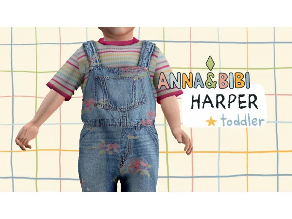 Alpha Harper Toddler AnnaBibi - The Sims 4 Custom Content