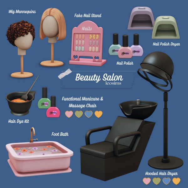 Mix Beauty Salon by leosims4cc - The Sims 4 Custom Content