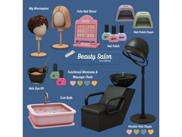 Mix Beauty Salon - The Sims 4 Custom Content
