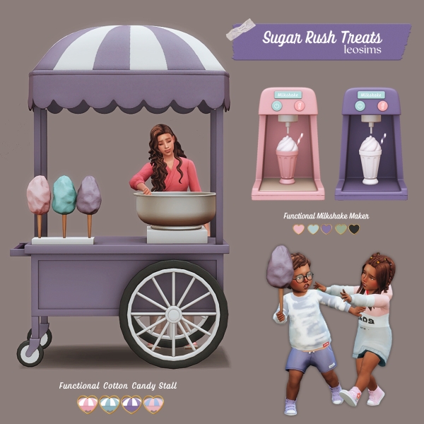Mix Sugar Rush Treats by leosims4cc - The Sims 4 Custom Content
