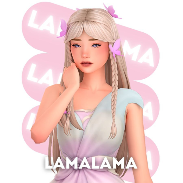 Maxis Match Hair Aviana by simsfinds - The Sims 4 Custom Content