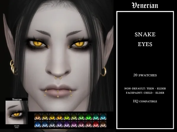 Alpha Snake Eyes (Halloween 2025) - The Sims 4 Custom Content