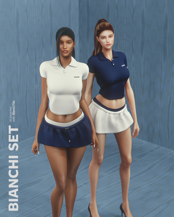 Alpha Bianchi Set feat Tres Beau by simsfinds - The Sims 4 Custom Content