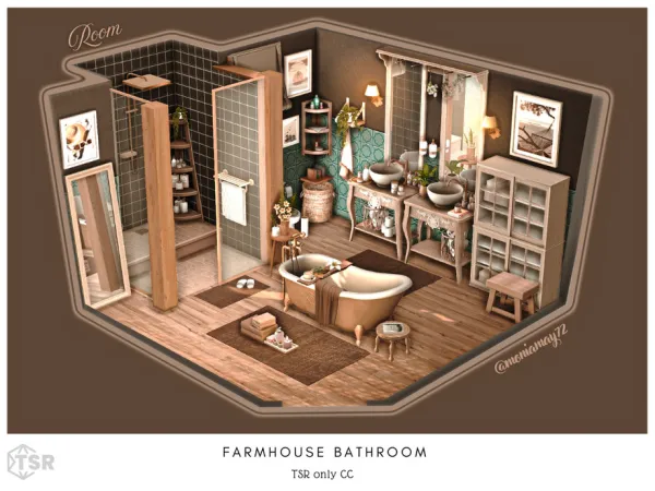 Farmhouse Bathroom by Moniamay72