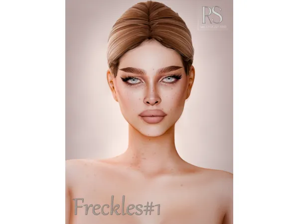 Alpha Freckles1 [RosaSims] - The Sims 4 Custom Content