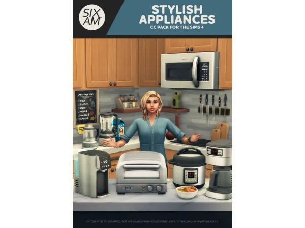 Maxis Match Stylish Appliances by sixamcc - The Sims 4 Custom Content