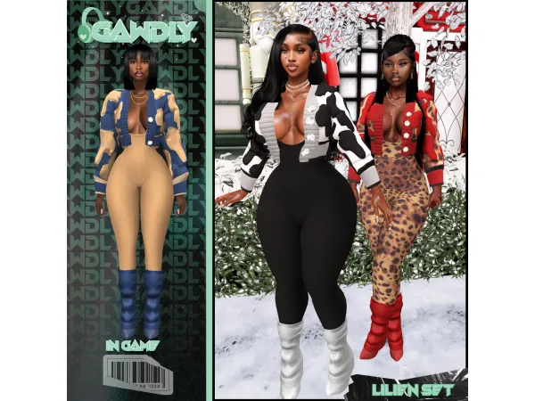 Alpha Lilien Set by gawdlygames - The Sims 4 Custom Content