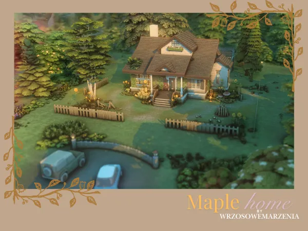 Maxis Match Maple Home - The Sims 4 Custom Content