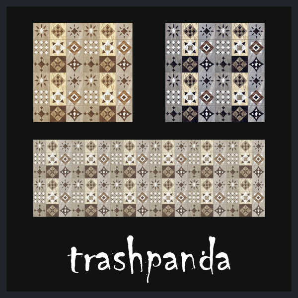 Mix Mosaic Tile Floor V1 by simsfinds - The Sims 4 Custom Content