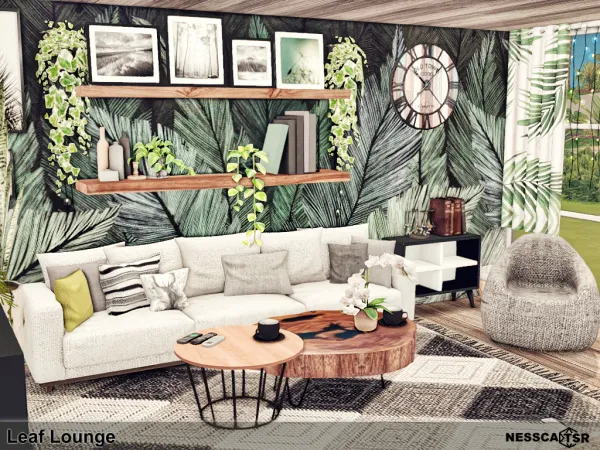 Mix Leaf Lounge - The Sims 4 Custom Content