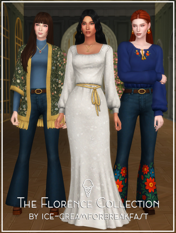 Maxis Match The Florence Collection by simsfinds - The Sims 4 Custom Content