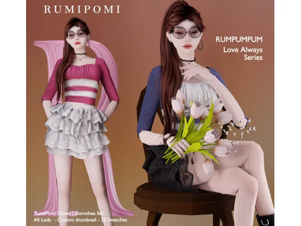 Alpha Rumpumpum_Dorothea Set - The Sims 4 Custom Content