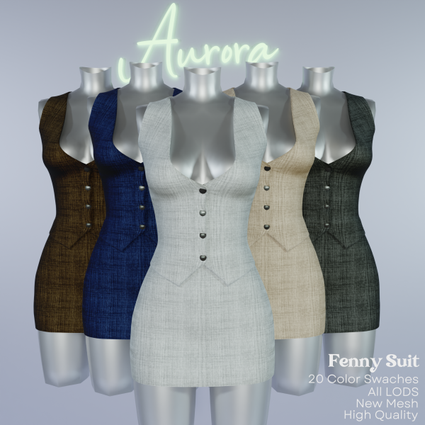 Alpha AU_Fenny Suit by aurorats4 - The Sims 4 Custom Content