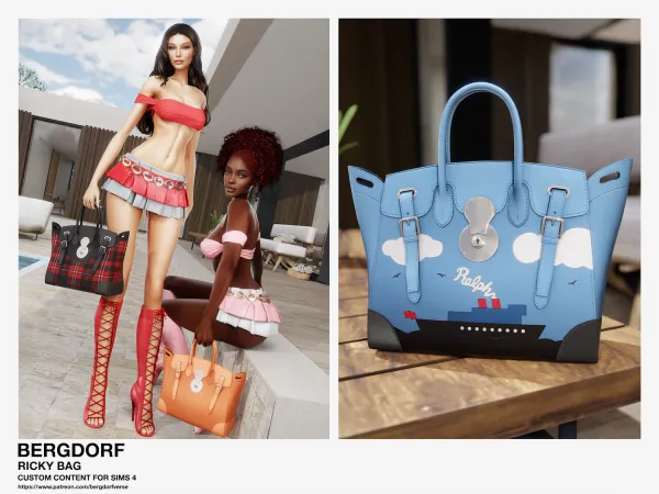 Alpha Bergdorf Ricky Bag (Gift) - The Sims 4 Custom Content