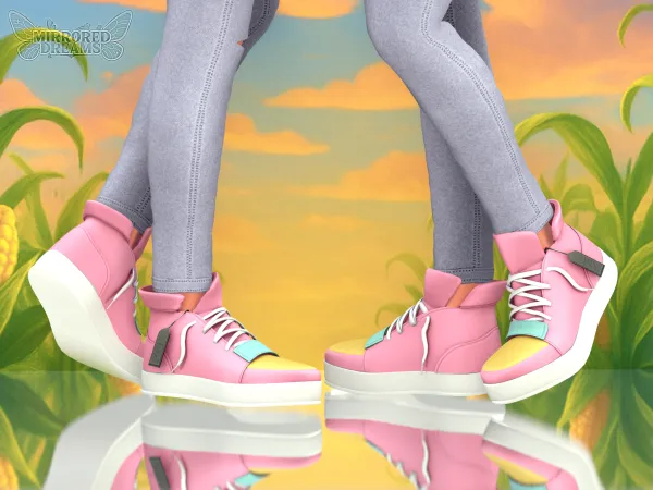 Maxis Match Abby Sneakers Sajaboys Kpop Demon Hunters - The Sims 4 Custom Content