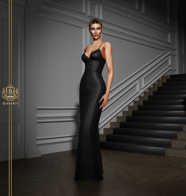 Alpha MARS BERGMAN ERA DRESS by simsfinds - The Sims 4 Custom Content