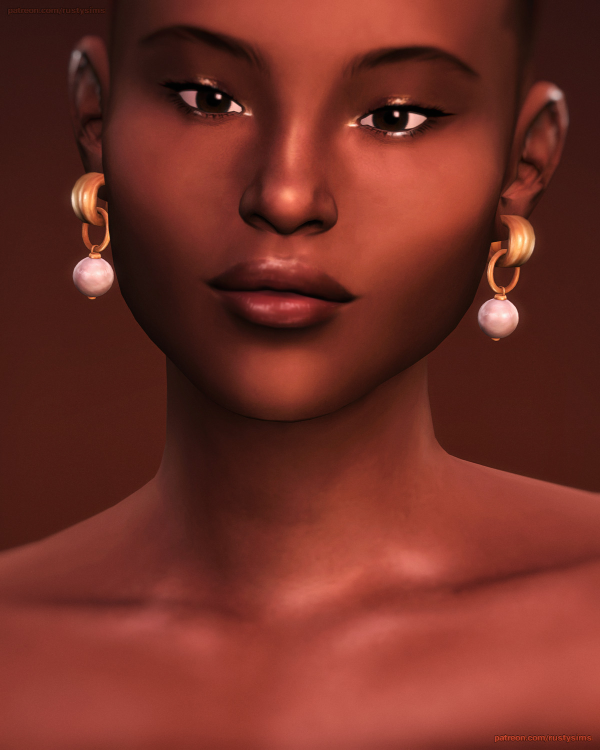 Maxis Match Lulu Pearl Earring by simsfinds - The Sims 4 Custom Content