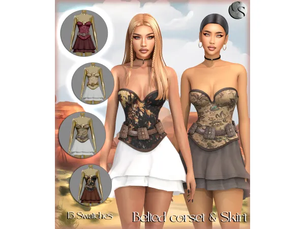 Alpha CAMUFLAJE Western Redemption Big Collection - The Sims 4 Custom Content