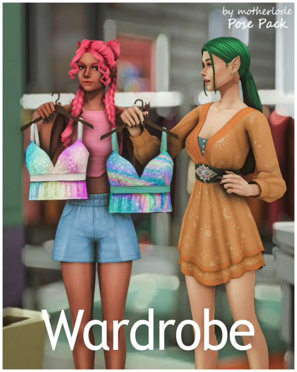Mix Pose Pack Wardrobe by simsfinds - The Sims 4 Custom Content