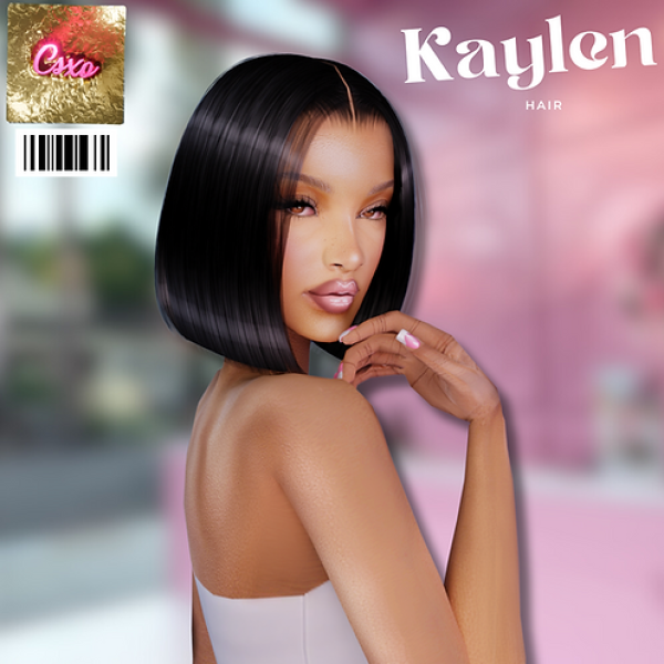 Alpha Kaylen Hair by simsfinds - The Sims 4 Custom Content
