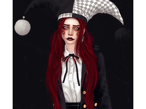 Alpha Clown Sims by WY_Sims - The Sims 4 Custom Content
