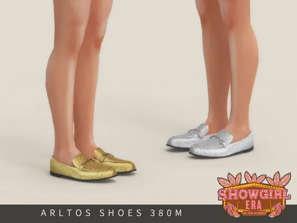 Alpha Showgirl Era Sequin Loafers Male by Arltos - The Sims 4 Custom Content