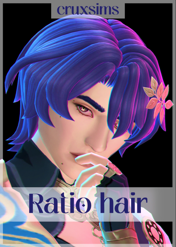Maxis Match Ratio hair ponytail by simsfinds - The Sims 4 Custom Content