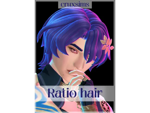 Maxis Match Ratio hair ponytail by cruxsims - The Sims 4 Custom Content