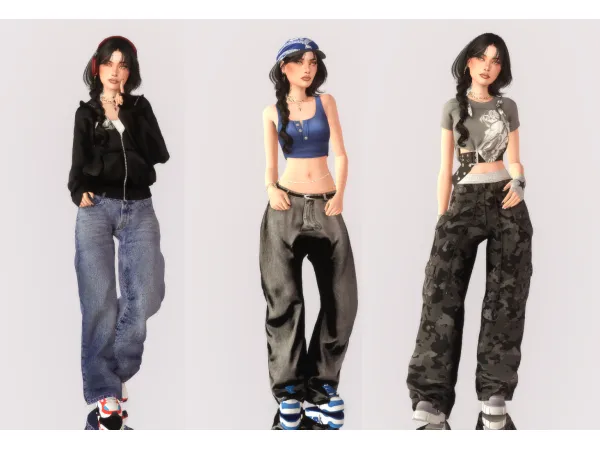 Alpha in her tomboy era by nataliemonique - The Sims 4 Custom Content
