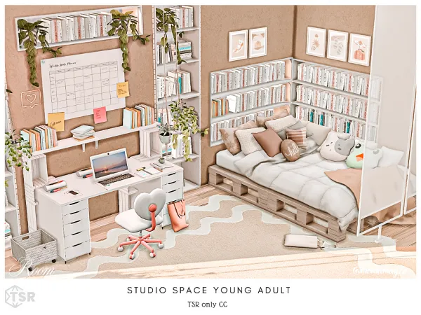 Maxis Match Studio Space Young Adult - The Sims 4 Custom Content