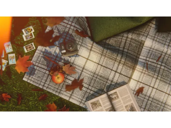 Alpha Autumn in New York lot for screens by grechka - The Sims 4 Custom Content