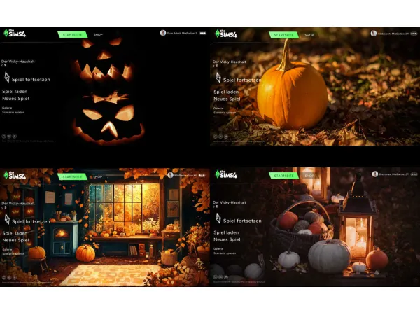 Mix Autumn Main Menu by mrsbarbiex3 - The Sims 4 Custom Content