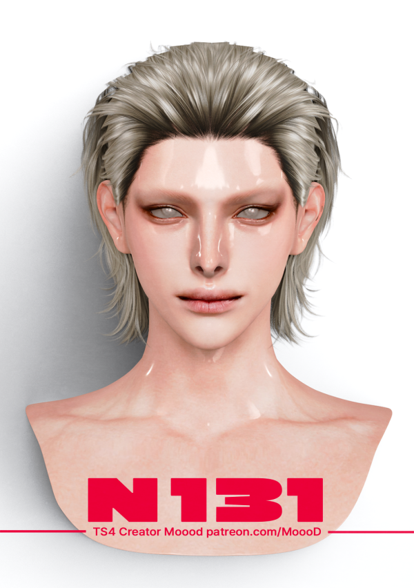 Alpha [SIMS4TS4] MoooD Hair N131 by simsfinds - The Sims 4 Custom Content